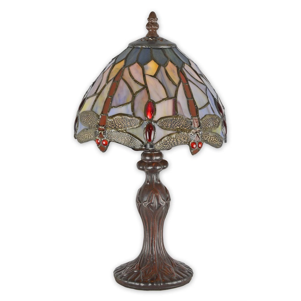Barzio - Tiffany Style Dragonfly Table Lamp 35.5 cm