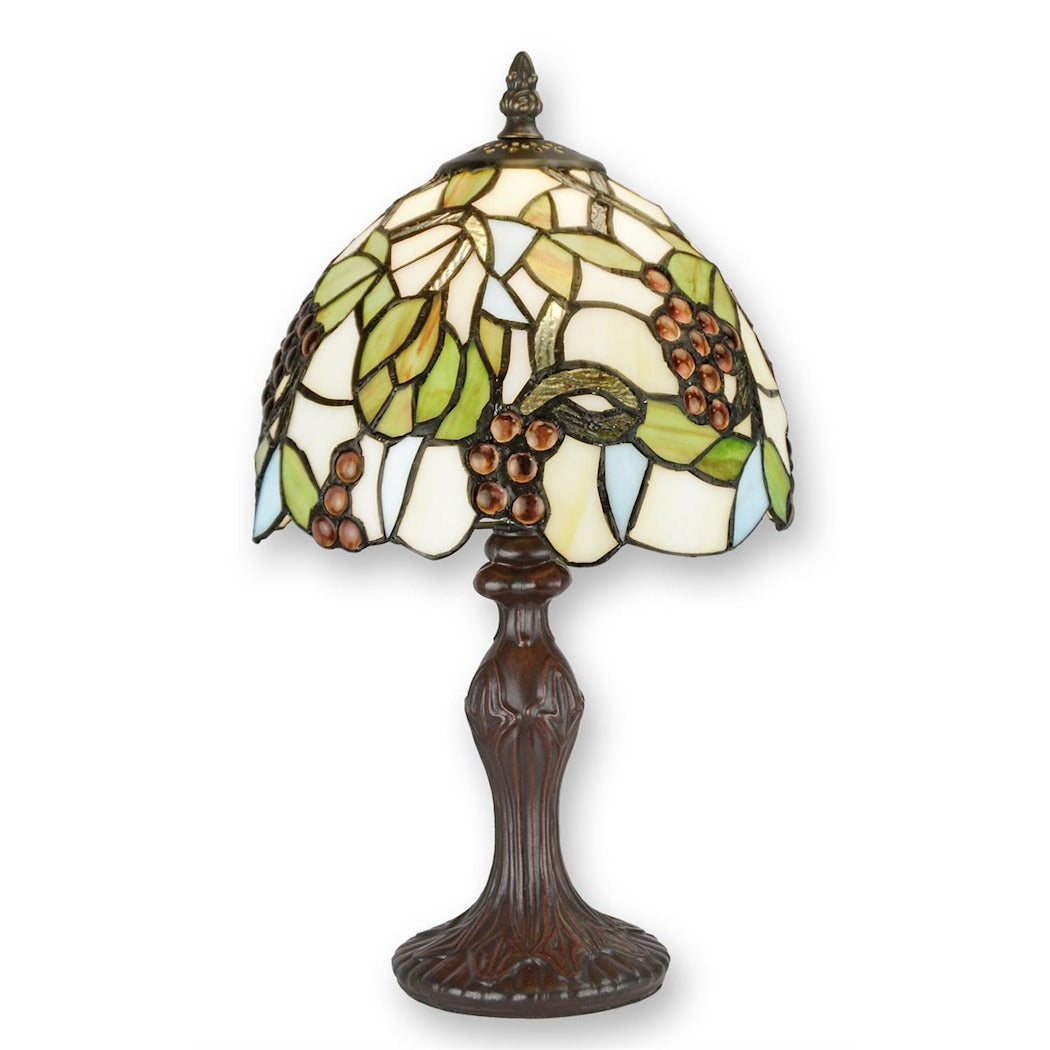 Casasco - Tiffany Style Grape Pattern Table Lamp 35.5 cm