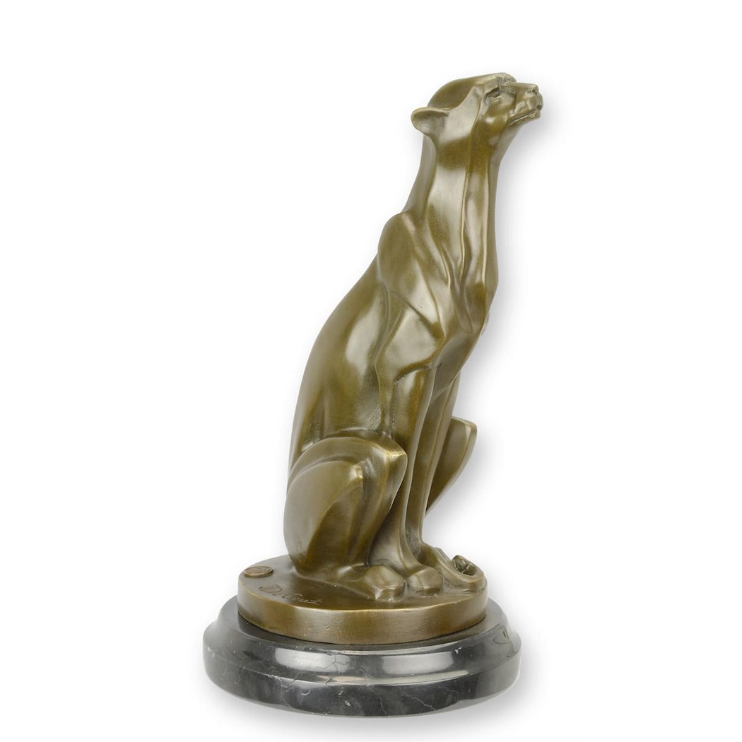 Bronze Sculpture - Sitting Cheetah 30cm
