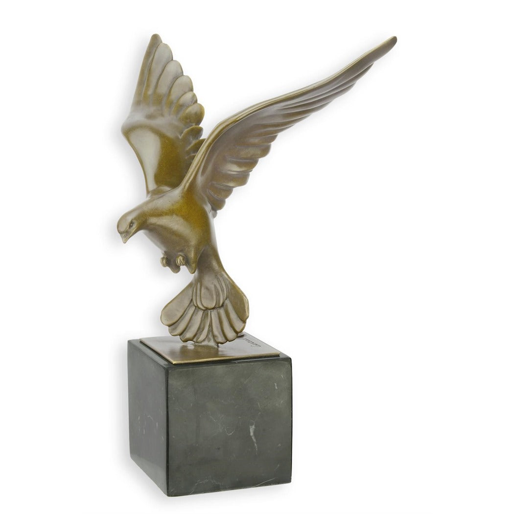 Bronze Sculpture - Pigeon in Flight 28cm