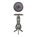Black Cast Iron Plant Stand 69cm - Vintage Garden Side Table