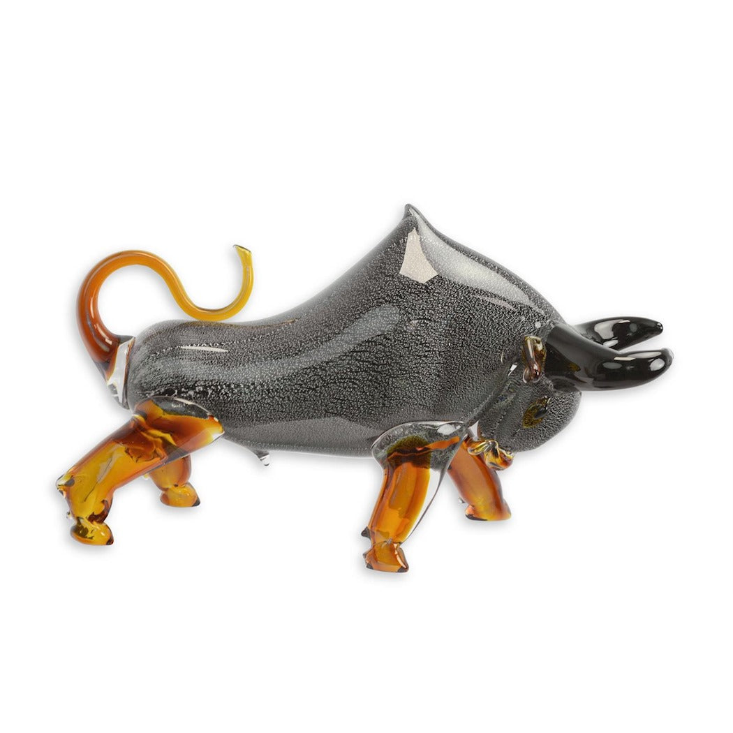 Murano Style Glass Bull Figurine 50cm