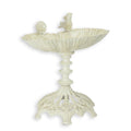 Classic Cast Iron Garden Bird Bath with Decorative Birds