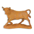 Rustic Cast Iron Bull Figurine 30cm